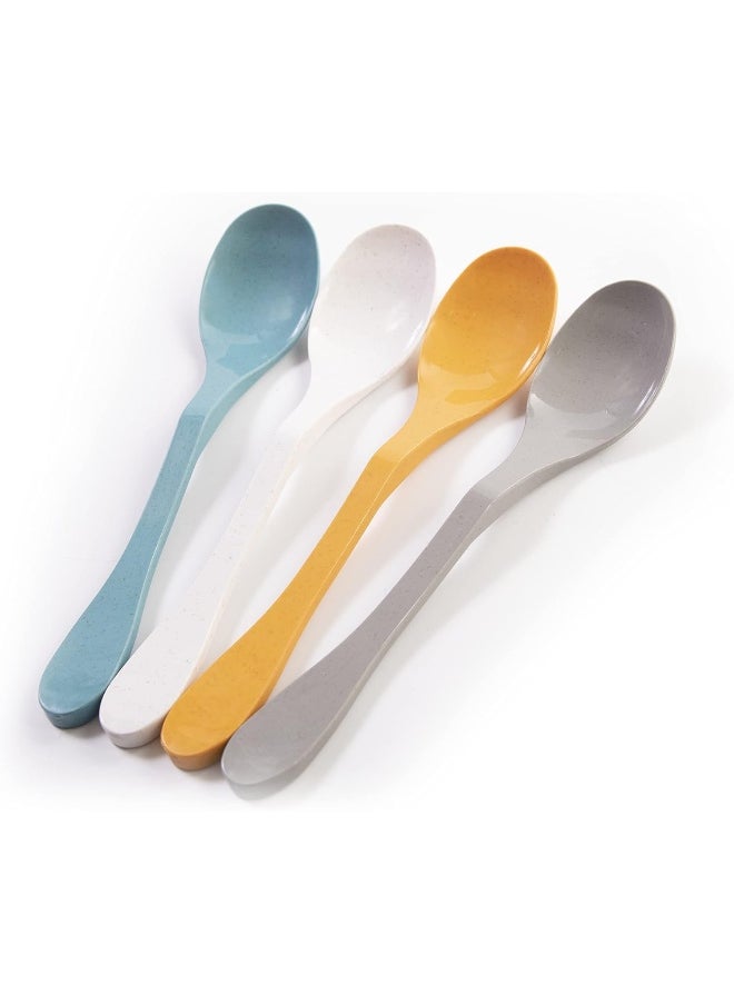 Knork Eco Spoon Biodegradable Reusable Flatware Set, 12 Piece, White