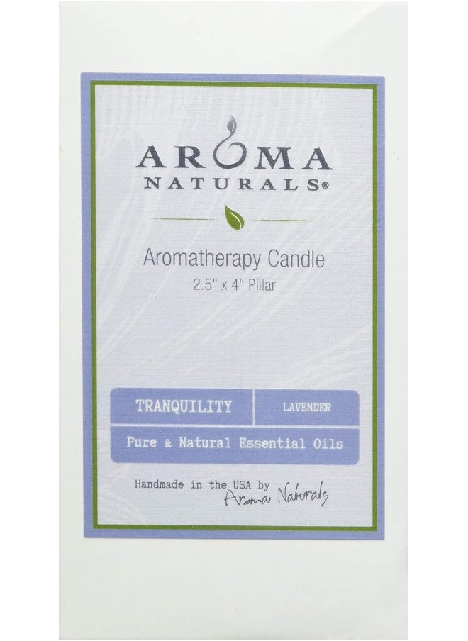 Aroma Naturals Essential Oil Tranquility Pillar Candle, 2.5