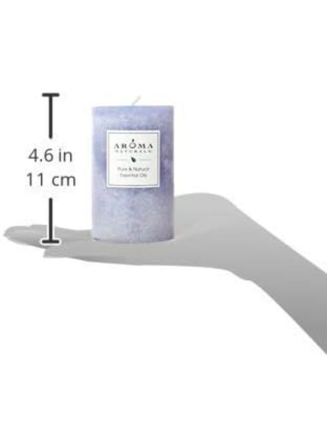 Aroma Naturals Essential Oil Tranquility Pillar Candle, 2.5