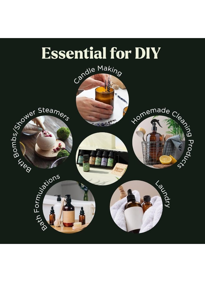 Essential Oils Set - Top 6 Blends for Diffusers, Home Care, Candle Making Scents, Fragrance, Aromatherapy, Humidifiers, Gifts