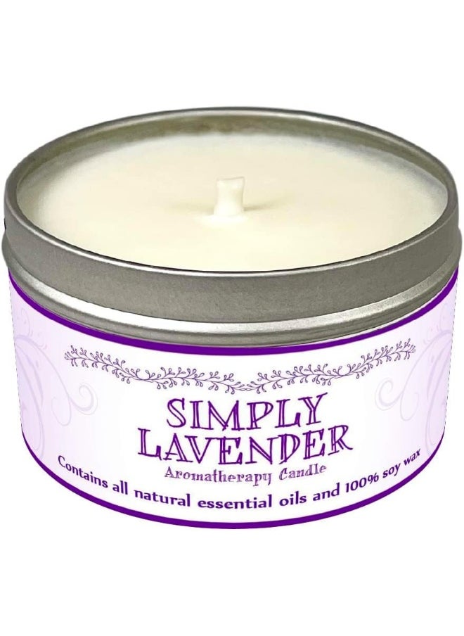 Our Own Candle Company Soy Wax Aromatherapy Candle, Simply Lavender, 6.5 Ounce