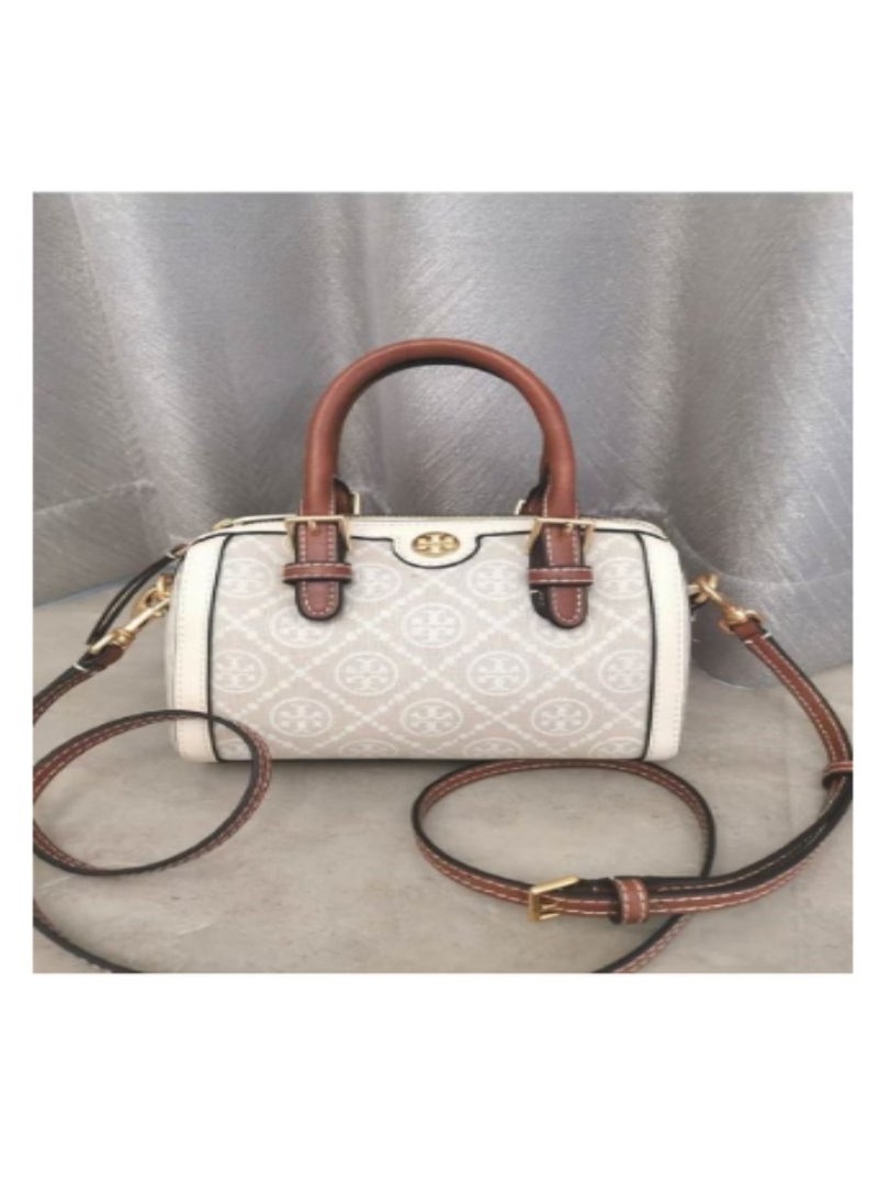TORY BURCH T Monogram Mini Barrel Bag