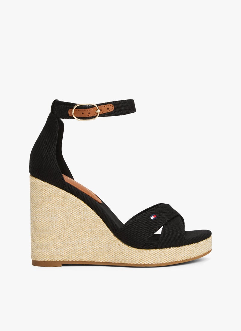 HIGH WEDGE CRISS CROSS ESPADRILLES