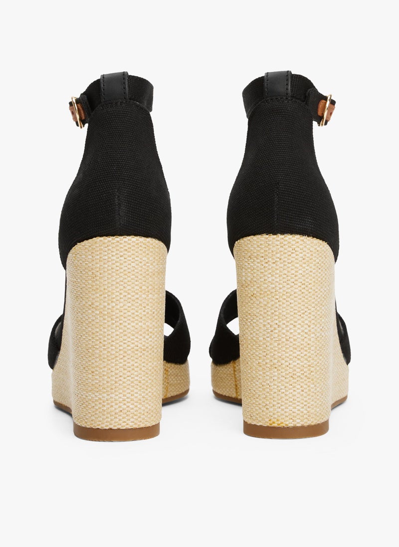 HIGH WEDGE CRISS CROSS ESPADRILLES
