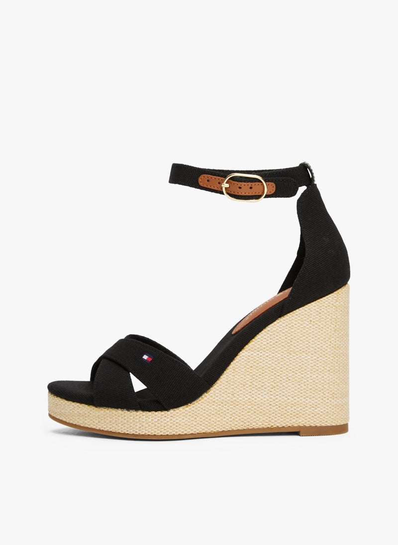 HIGH WEDGE CRISS CROSS ESPADRILLES