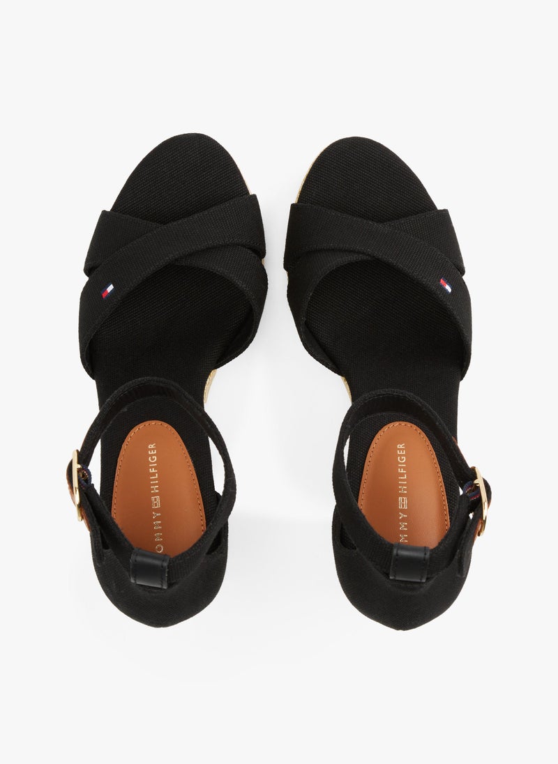 HIGH WEDGE CRISS CROSS ESPADRILLES