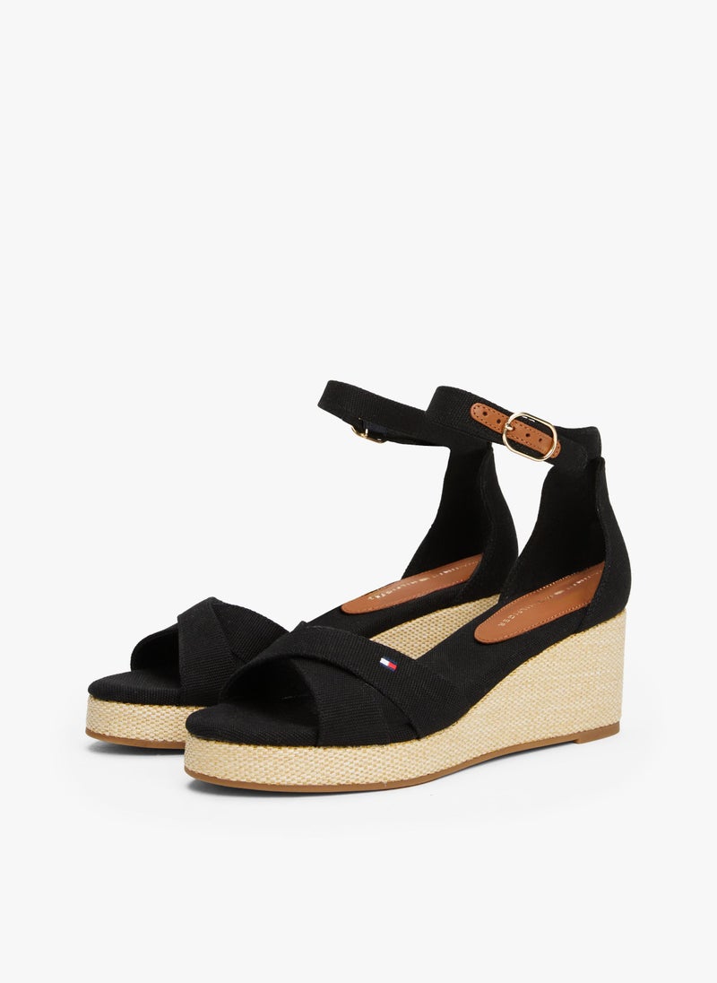HIGH WEDGE CRISS CROSS ESPADRILLES