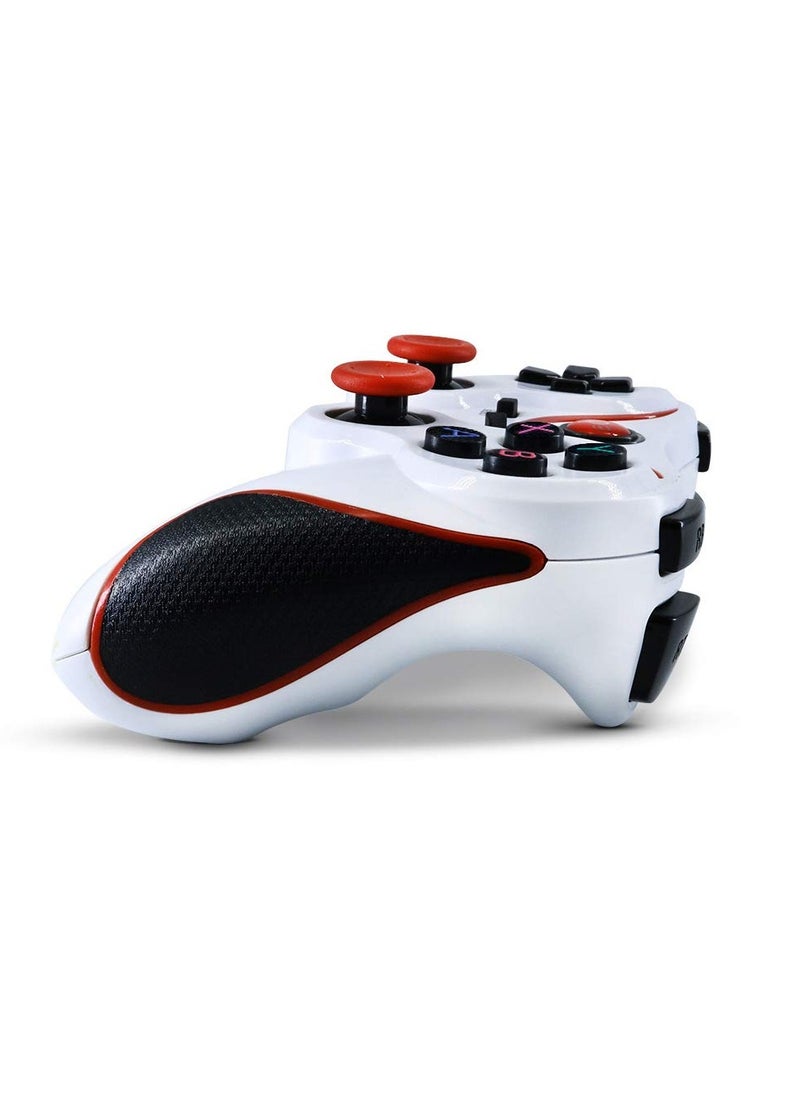 Bluetooth Wireless Game Controller – Direct Connection for Android Phones, PC, PS3, Low-Latency, Vibration Feedback（White）
