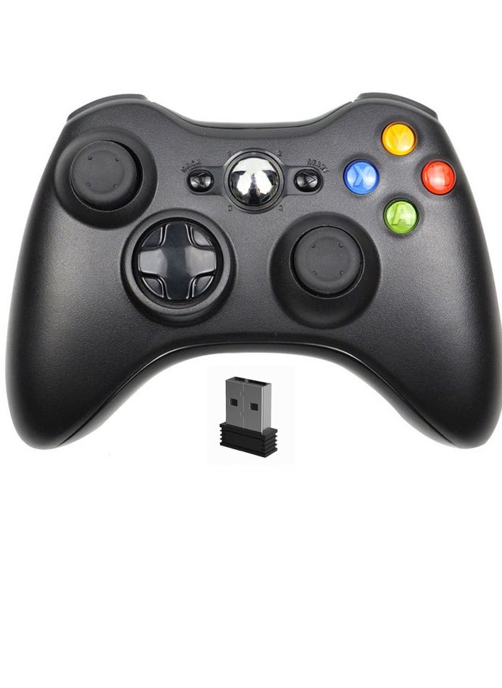 Wireless game controller (for PC/TV), dual vibration joystick, plug-and-play game controller