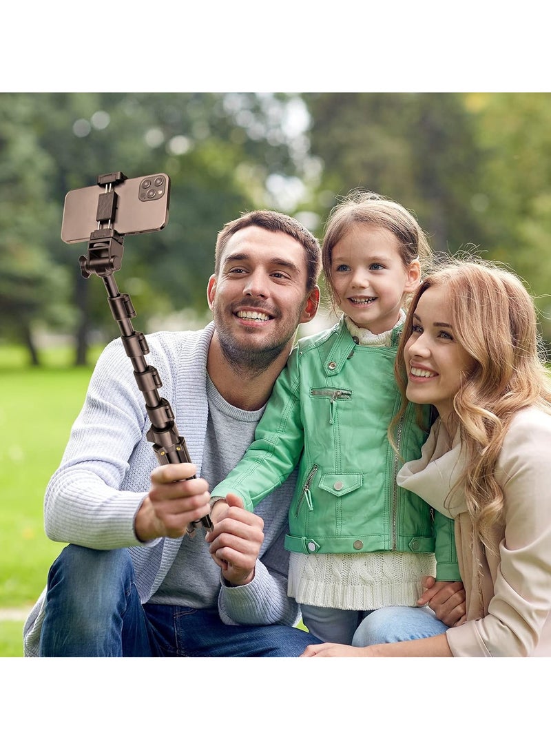 ProOne PHL1065 51 Inch Extendable Phone Tripod and Camera Stand with Bluetooth Remote and Clip,  Lightweight, Fireproof ABS + Aluminum Alloy, Adjustable Height