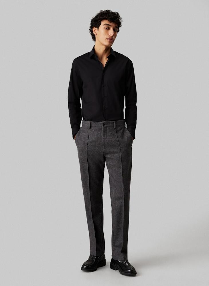 Regular Fit Stretch Cotton Poplin Shirt