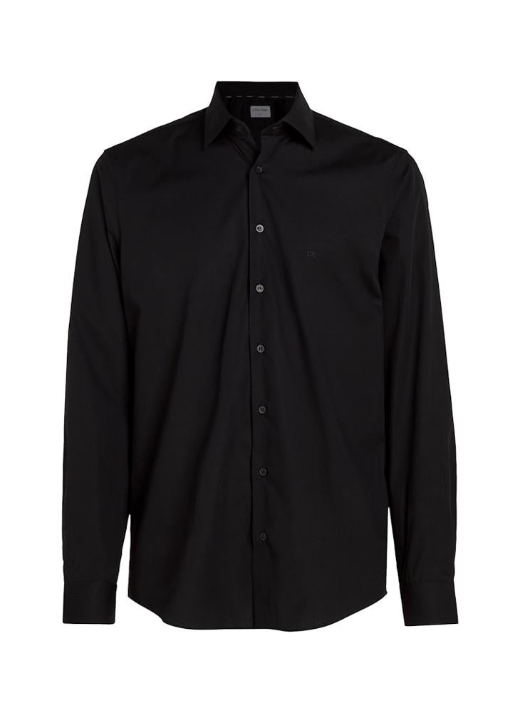 Regular Fit Stretch Cotton Poplin Shirt
