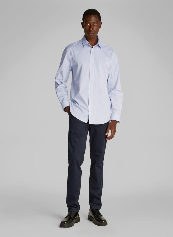 Regular Fit Poplin Stripe Shirt