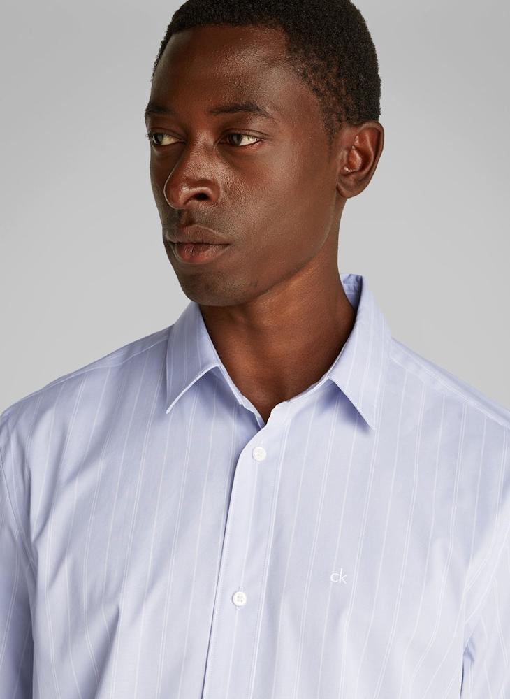 Regular Fit Poplin Stripe Shirt