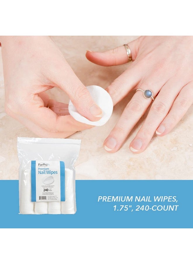 ForPro Professional Collection Premium Nail Wipes, Lint-Free Cotton Nail Wipes for Removing Nail Polish, 1.75