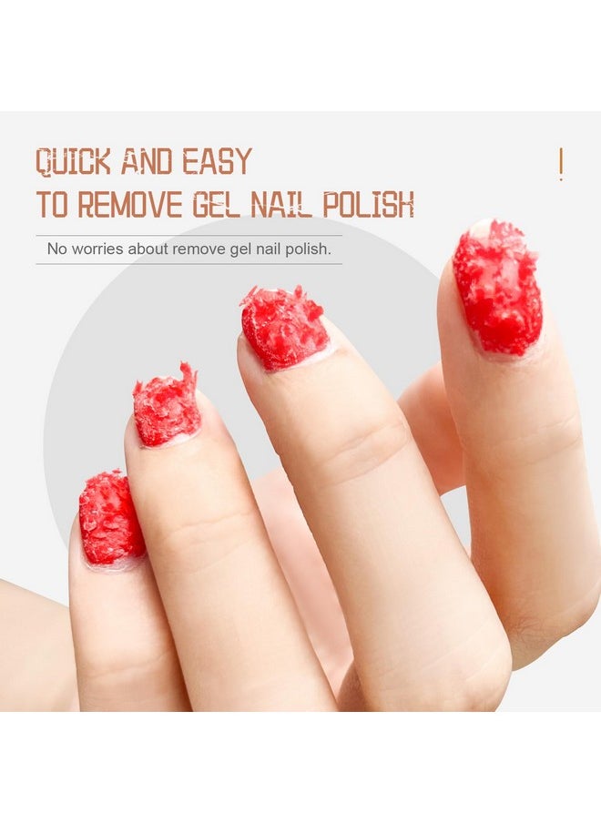 JODSONE 10ML Gel Nail Remover 2PCS Quick Gel Nail Polish Remover 3-5 Minutes Gel Remover for Nails