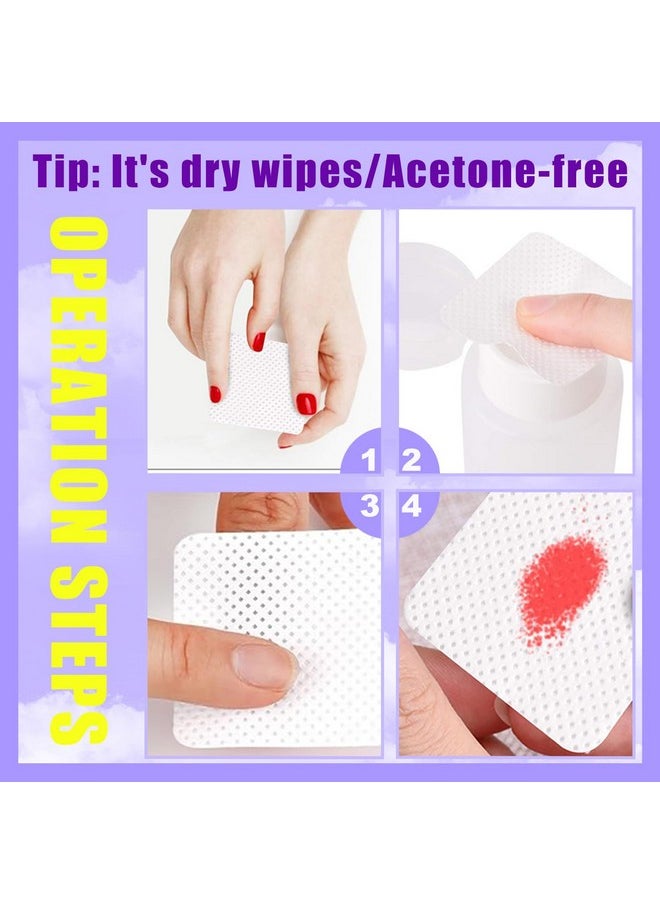 NXJ INFILILA Lint Free Nail Wipes, 540PCS Nail Supplies Nail Stuff Nail Polish Remover Wipes, Super Absorbent Dry Nail Prep Wipes Lash Extensions Glue Cleaning Wipes for Nail Art