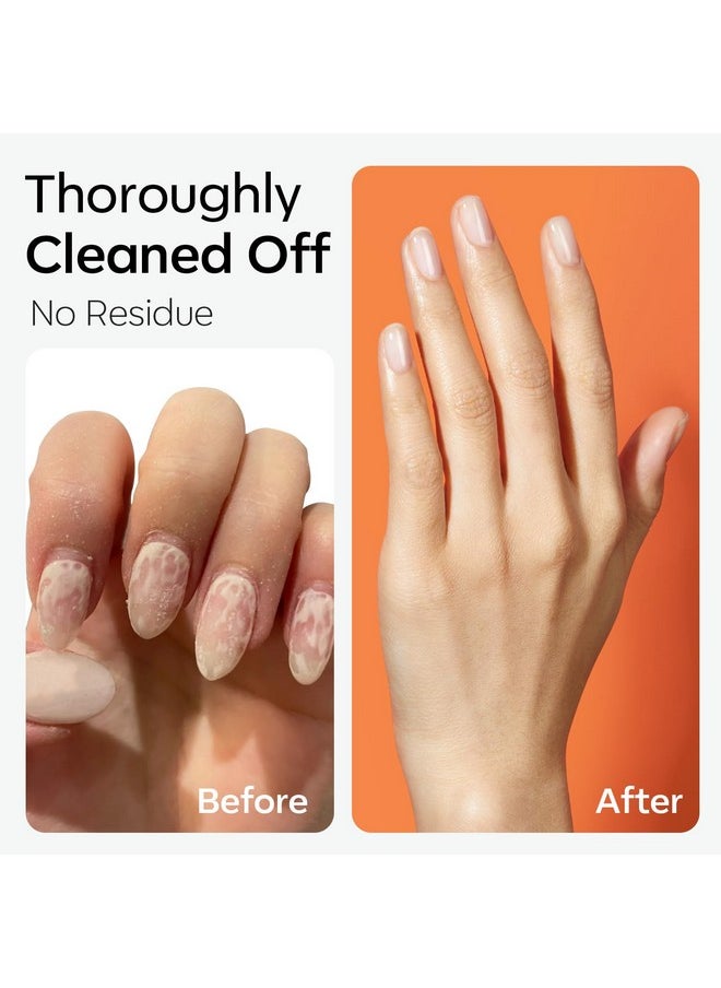 Modelones Nail Polish Remover PleaSCENT Ultra-Powerful Acetone Gel Nail Polish Remover Enriched with Jojoba Oil Nails Removes for Nail Glue Acrylic Dip Powder Nails Remover for Home Salon(8 FL.Oz.)