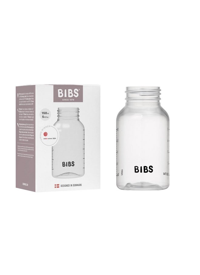 BIBS Baby Bottle 5 oz / 150 ml - BPA-Free, Dishwasher Safe - Compatible with BIBS Bottle Sets (Sold Separately)