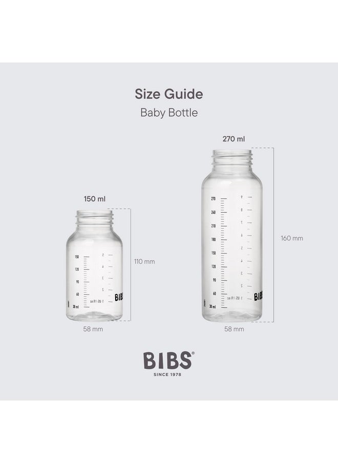 BIBS Baby Bottle 5 oz / 150 ml - BPA-Free, Dishwasher Safe - Compatible with BIBS Bottle Sets (Sold Separately)