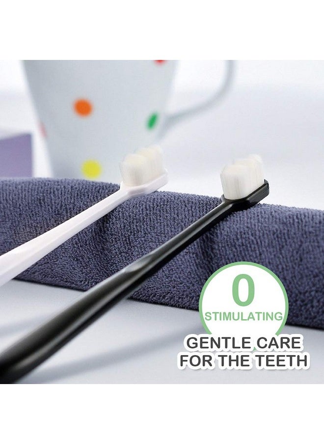 EasyHonor Extra Toothbrush for Sensitive Gums, Micro Fur Manual Toothbrush with 20000 Soft Floss Bristle for Pregnant Women, Elderly, Braces and Gum Recessions, Protect Fragile Gums (6 Pack)