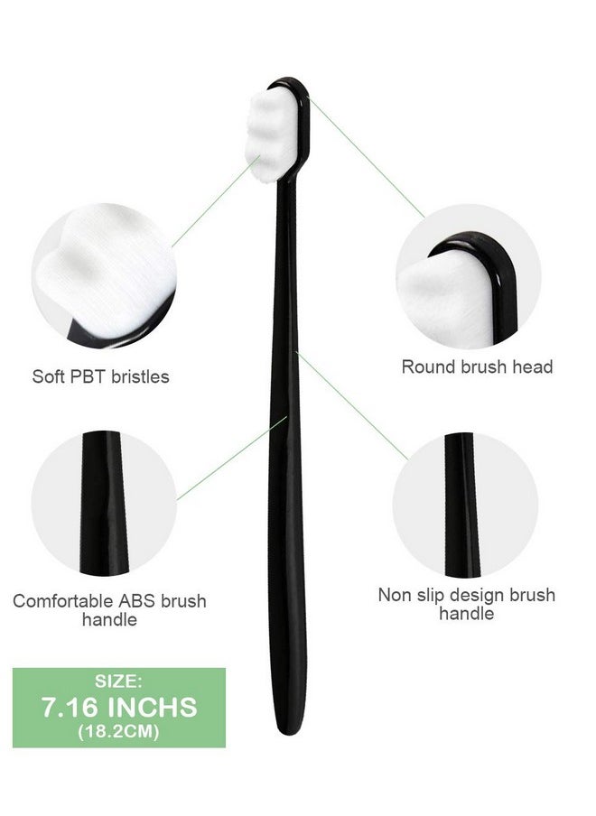 EasyHonor Extra Toothbrush for Sensitive Gums, Micro Fur Manual Toothbrush with 20000 Soft Floss Bristle for Pregnant Women, Elderly, Braces and Gum Recessions, Protect Fragile Gums (6 Pack)