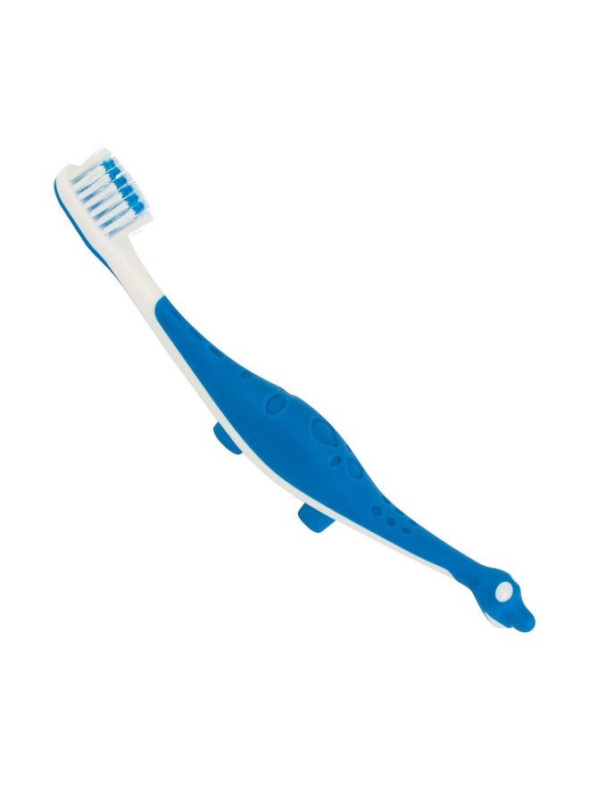 Practicon SmileGoods Y301 Dinosaur Child Toothbrush, Soft Bristle, Individually Packaged Toothbrushes, Assorted Colors Bulk Pack of 72