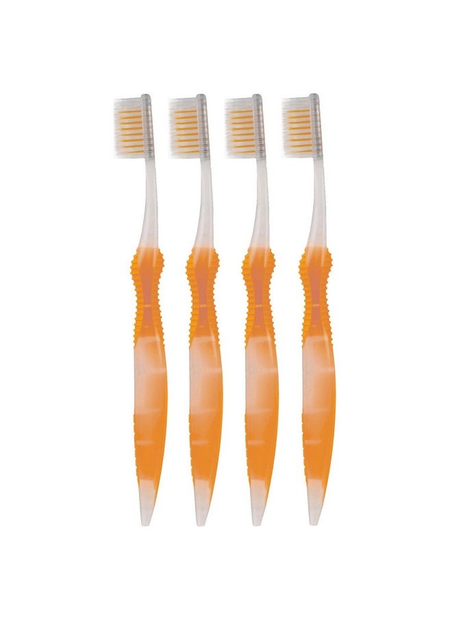 Sofresh Flossing Toothbrush - Adult Size | Your Choice of Color | (4, Orange)