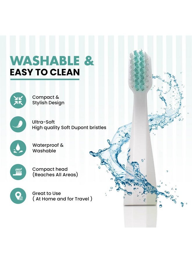 Dale Audrey Ayurvedic Quick Sonic Toothbrush Head Replacement for Adults | DailyClean Toothbrush | (2 Count)