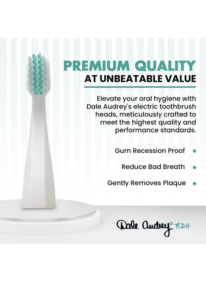 Dale Audrey Ayurvedic Quick Sonic Toothbrush Head Replacement for Adults | DailyClean Toothbrush | (2 Count)