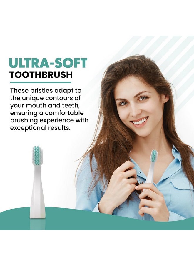 Dale Audrey Ayurvedic Quick Sonic Toothbrush Head Replacement for Adults | DailyClean Toothbrush | (2 Count)
