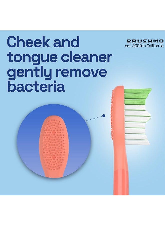 Brushmo Replacement Toothbrush Heads Compatible with Philips Sonicare One Toothbrush, for HY1100 Miami Coral HY1022/01 Brush Head (Miami Coral) 4 Pack