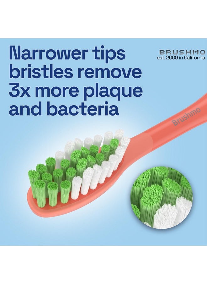 Brushmo Replacement Toothbrush Heads Compatible with Philips Sonicare One Toothbrush, for HY1100 Miami Coral HY1022/01 Brush Head (Miami Coral) 4 Pack