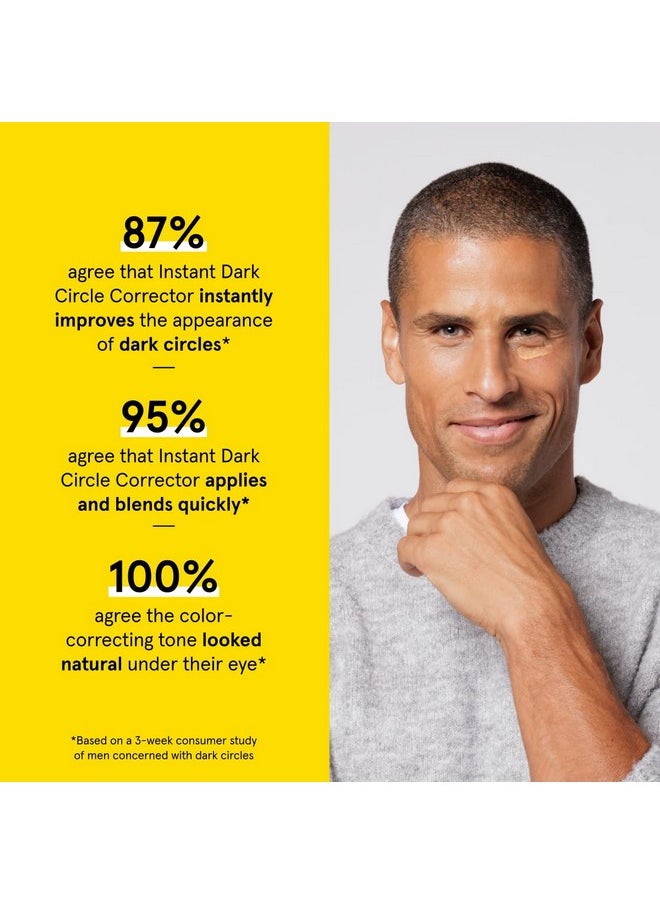 Lumin Instant Dark Circle Corrector for Men (Not A Concealer), Brightens Eyes, Reduce Dark Circles, Puffiness, Under Eye Men Makeup, Men's Eye Cream, Perfect for Light-Medium Skin Tones, 20mL