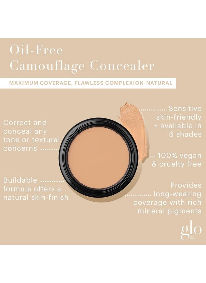 Glo Skin Beauty Oil-Free Camouflage Concealer - Correct and Conceal Imperfections, Blemishes & Dark Spots, Nourishing Makeup for a More Even Complexion (Natural)