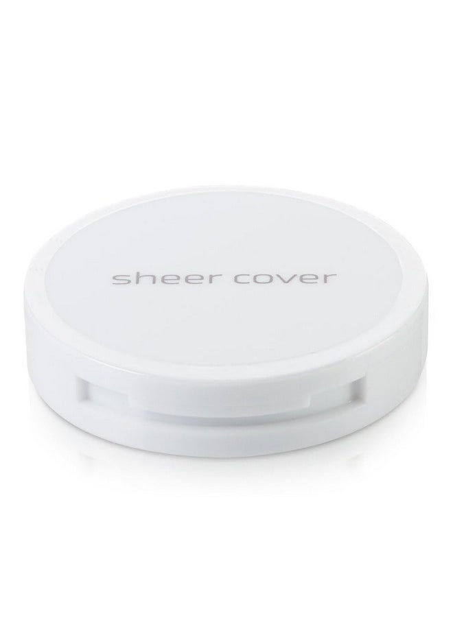 Sheer Cover Studio - Conceal and Brighten Highlight Trio - Two-Toned Concealers - Shimmering Highlighter - Medium/Tan Shade - With FREE Concealer Brush - 3 Grams
