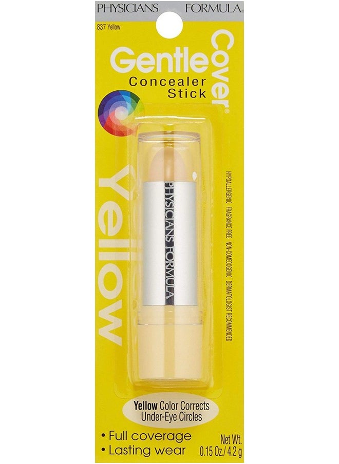 Physicians Formula Gentle Cover Concealer Stick, Yellow For Blemishes, Under-Eye Circles & Skin Imperfections