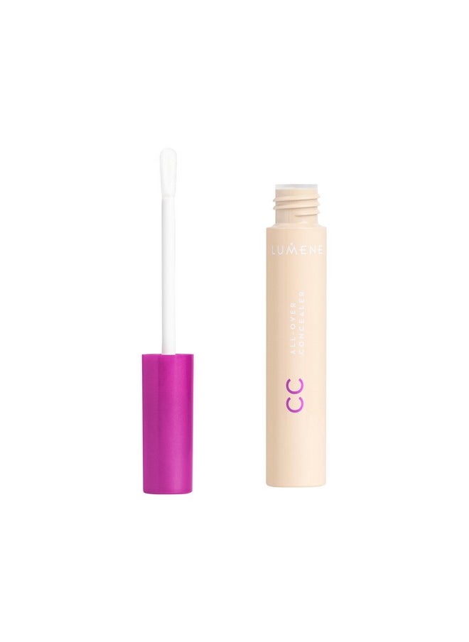 Lumene Under Eye Concealer - CC All-Over Hydrating Concealer with Medium Coverage - Multi-Tasking Under Eye Makeup Infused with Hyaluronic Acid with a Skin-Like Finish - 00 Ultra Light (0.3 fl oz)