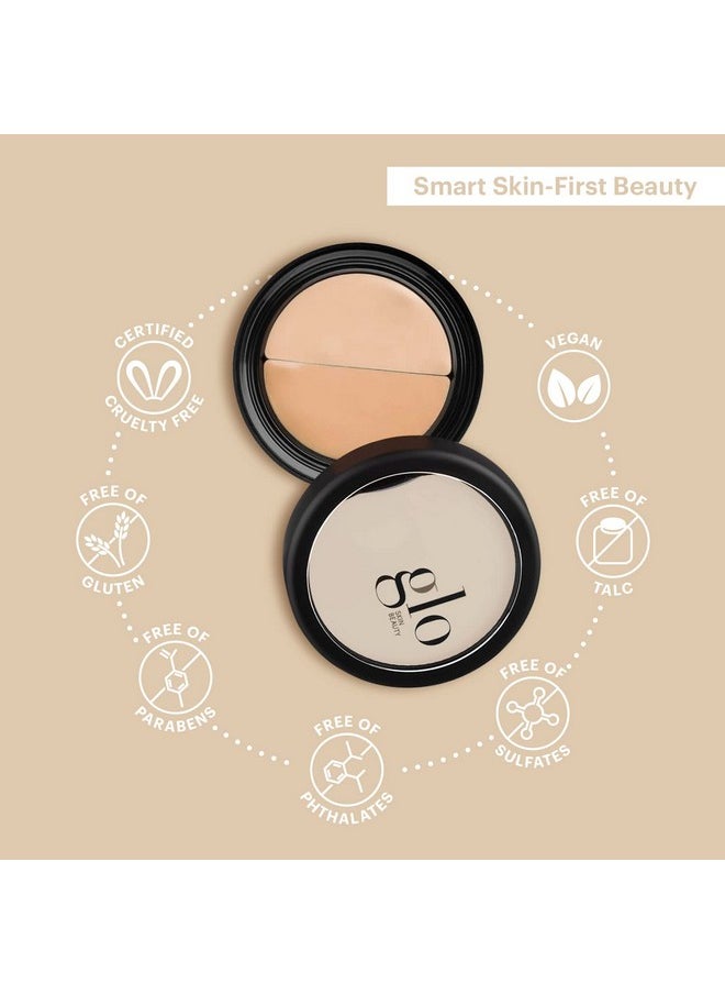 Glo Skin Beauty Under Eye Concealer Makeup with Duo Shades for Custom Blending - Corrects & Conceals Dark Circles & Redness - Buildable Longwearing Coverage (Golden)