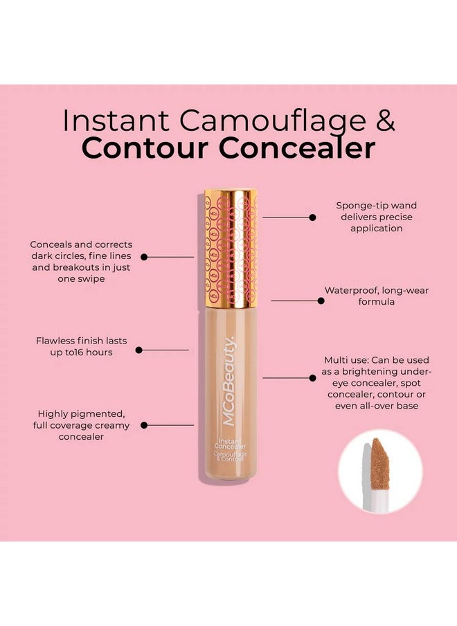 MCoBeauty Instant Concealer Camouflage & Contour, Light, Perfecting Contour with Flawless Coverage, Vegan, Cruelty Free Cosmetics