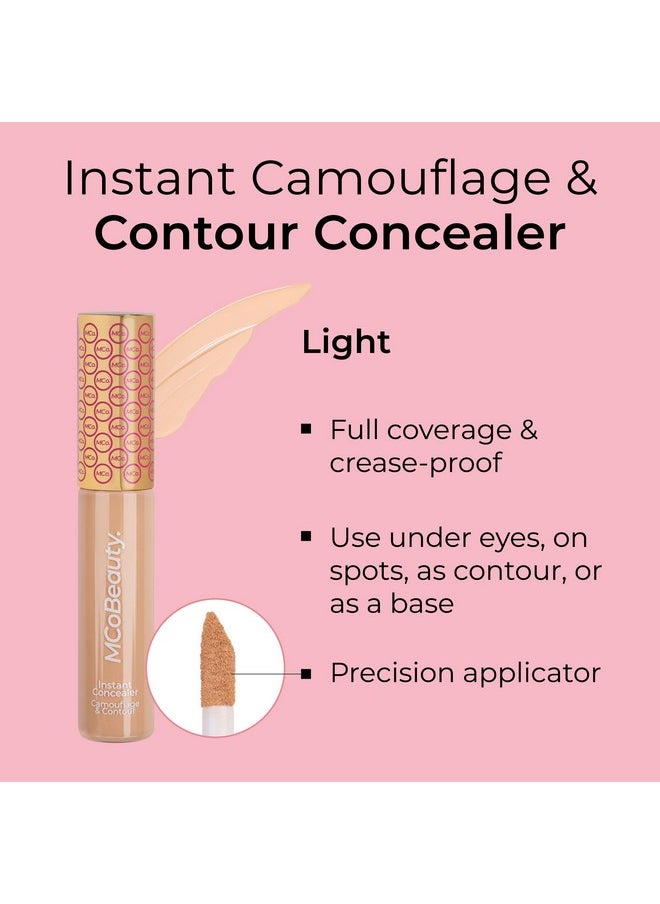 MCoBeauty Instant Concealer Camouflage & Contour, Light, Perfecting Contour with Flawless Coverage, Vegan, Cruelty Free Cosmetics