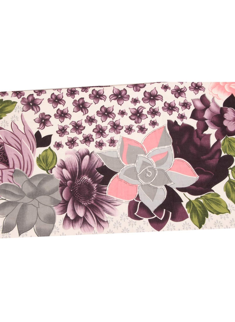 Kuber Industries Panel Design Cotton Double Bed Reversible Dohar - White