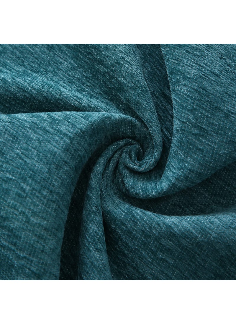 HOKIPO Chenille Sofa Cover Thick And Soft Pet Friendly Throw Blanket 2 Seater, 180 (D) X 240 (L) Cm (Ar-4643-N4), Blue