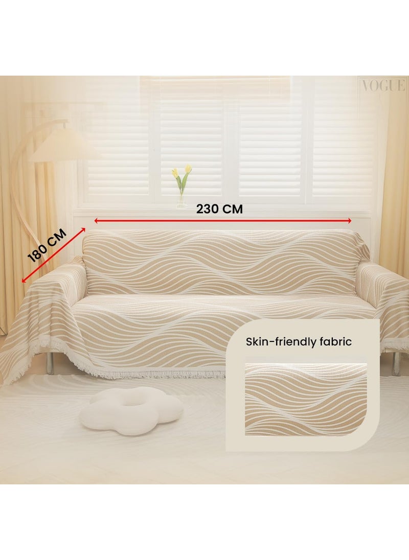 Kuber Industries Decorative Chenille Sofa throw|Throw for Sofa, Bed & Couch|Ideal for Indoor & Outdoor 