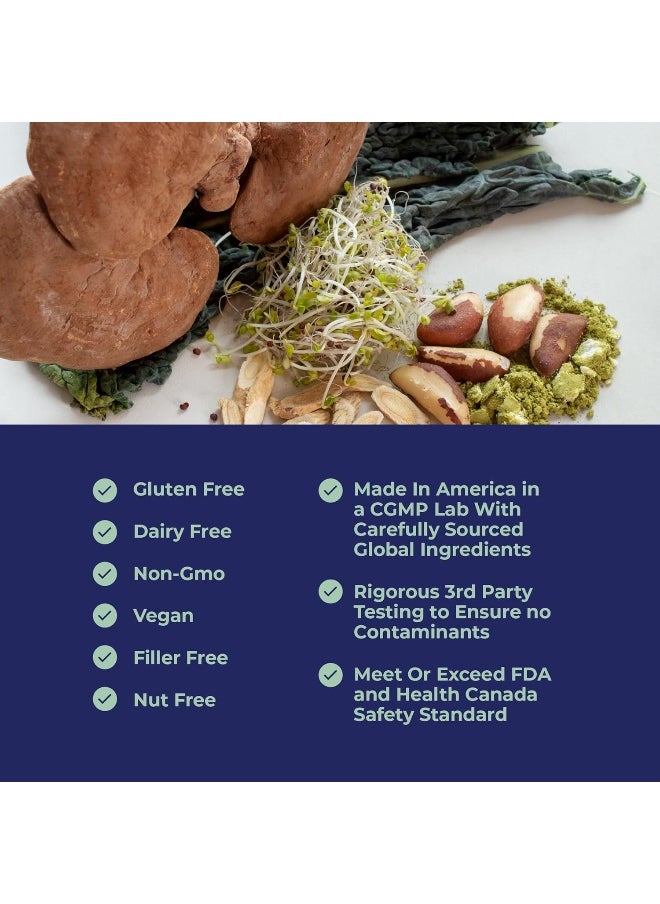 Papillex Simplix | Natural Supplement to Strengthen The Immune System | Respond to Outbreaks | Source of Highly Researched Mushroom & Seaweed Polysaccharides 60 Veggie Capsules (1 Pack)