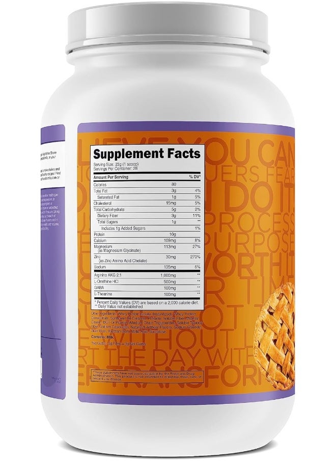 TransformHQ Nighttime Shake, Sleep + Protein Blend, 28 Servings, Caramel Apple Pie Flavor
