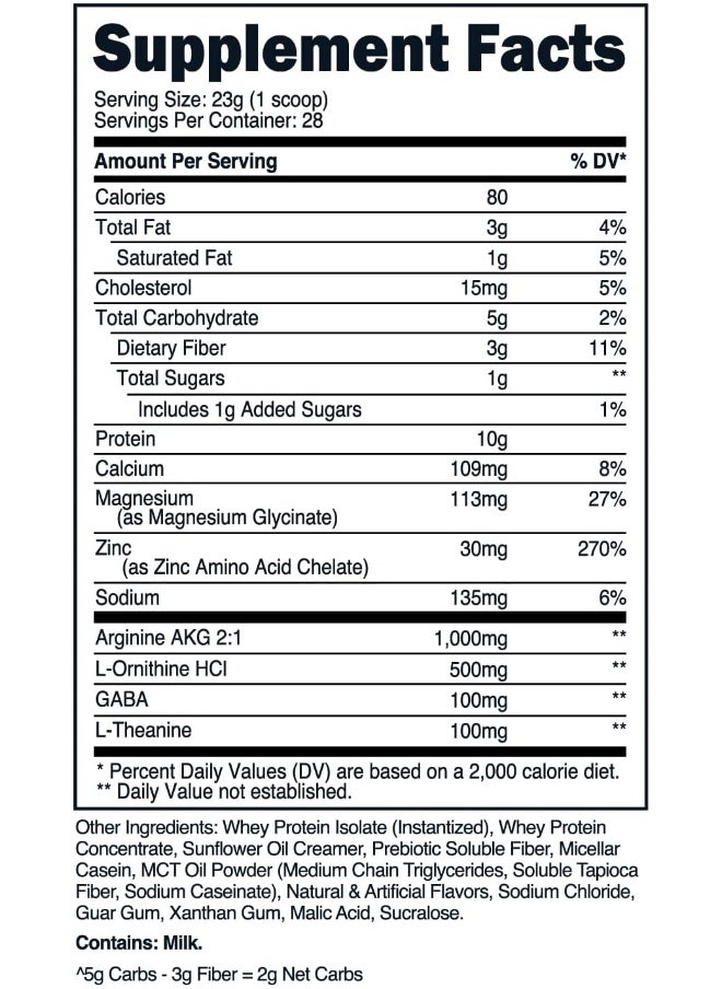 TransformHQ Nighttime Shake, Sleep + Protein Blend, 28 Servings, Caramel Apple Pie Flavor