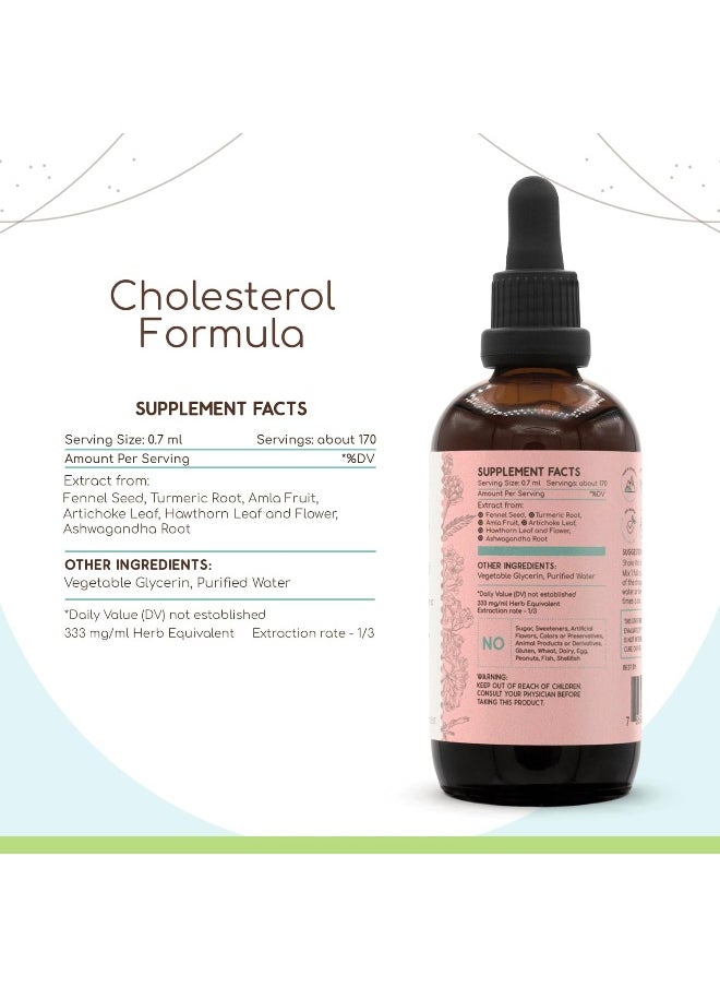 HerbEra Cholesterol Formula B120 Alcohol-Free Extract Tincture