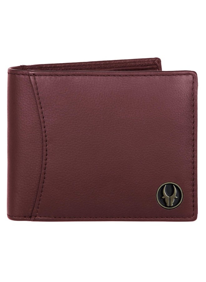 WildHorn Rfid Protected Leather Wallet For Men, Maroon