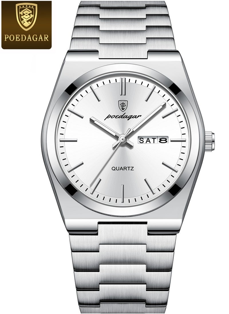 Man Watch , Waterproof Luminous Men's Watch Quartz-40.5mm